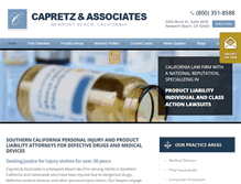 Tablet Screenshot of capretz.com